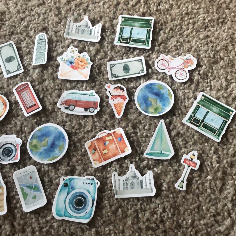 Random Mini Travel Sticker Pack - Picture 3 of 3